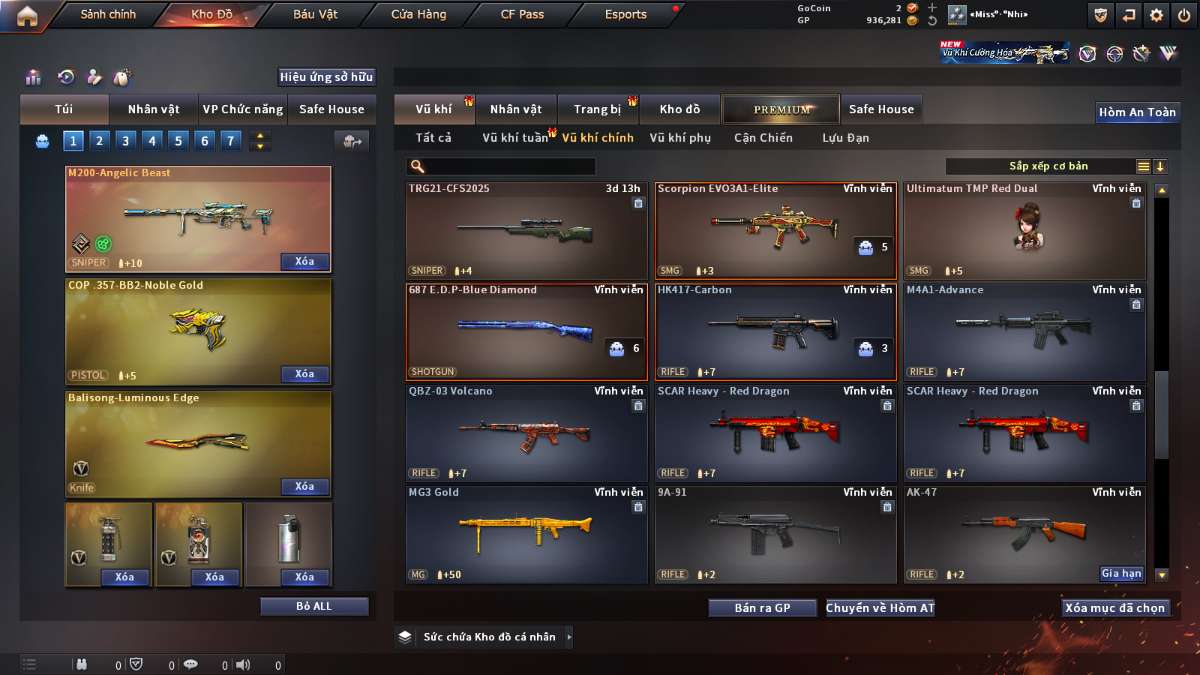 shop acc cf uy tin gia re